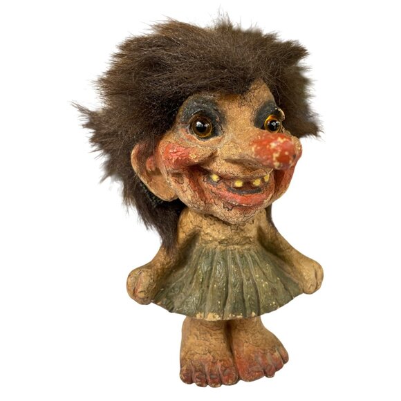 Vintage Norwegian Nyform Troll Doll Figurine Handmade in Norway - Picture 8 of 15